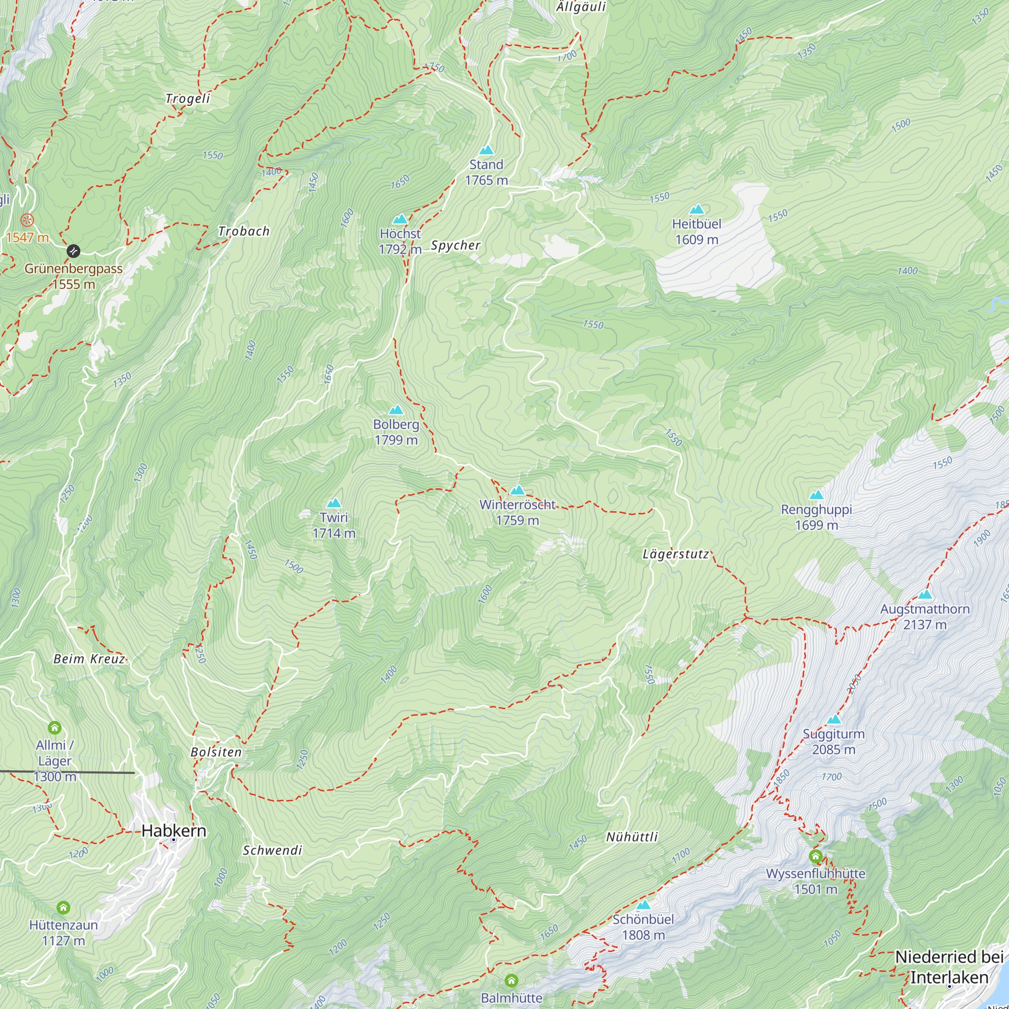 Winterröschthütte map
