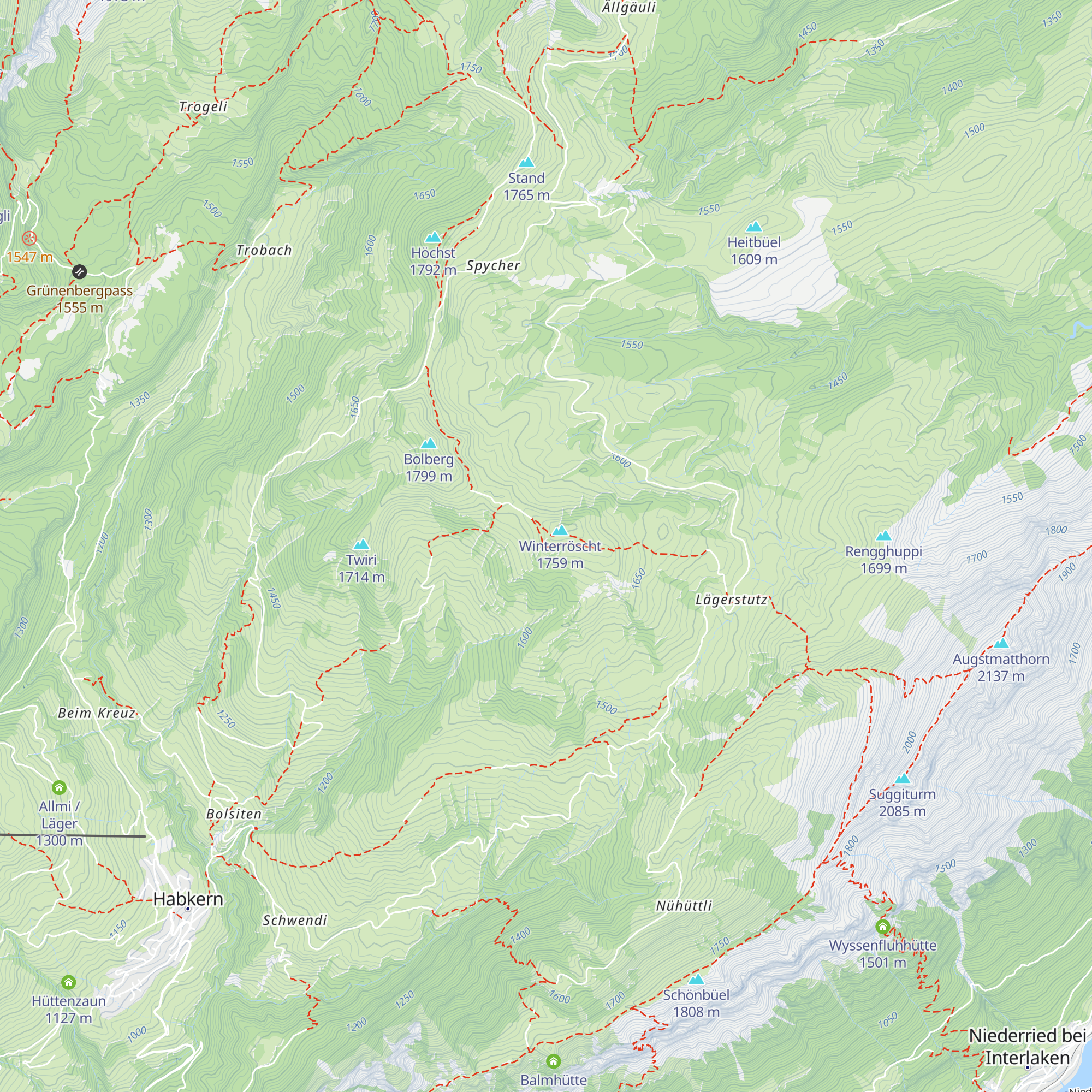 Winterröschthütte map