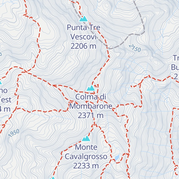 Map of Bivacco Pier Giorgio Frassati