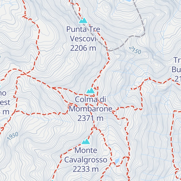 Map of Colma di Mombarone