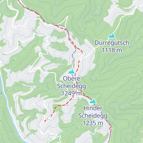 Map of Obere Scheidegg