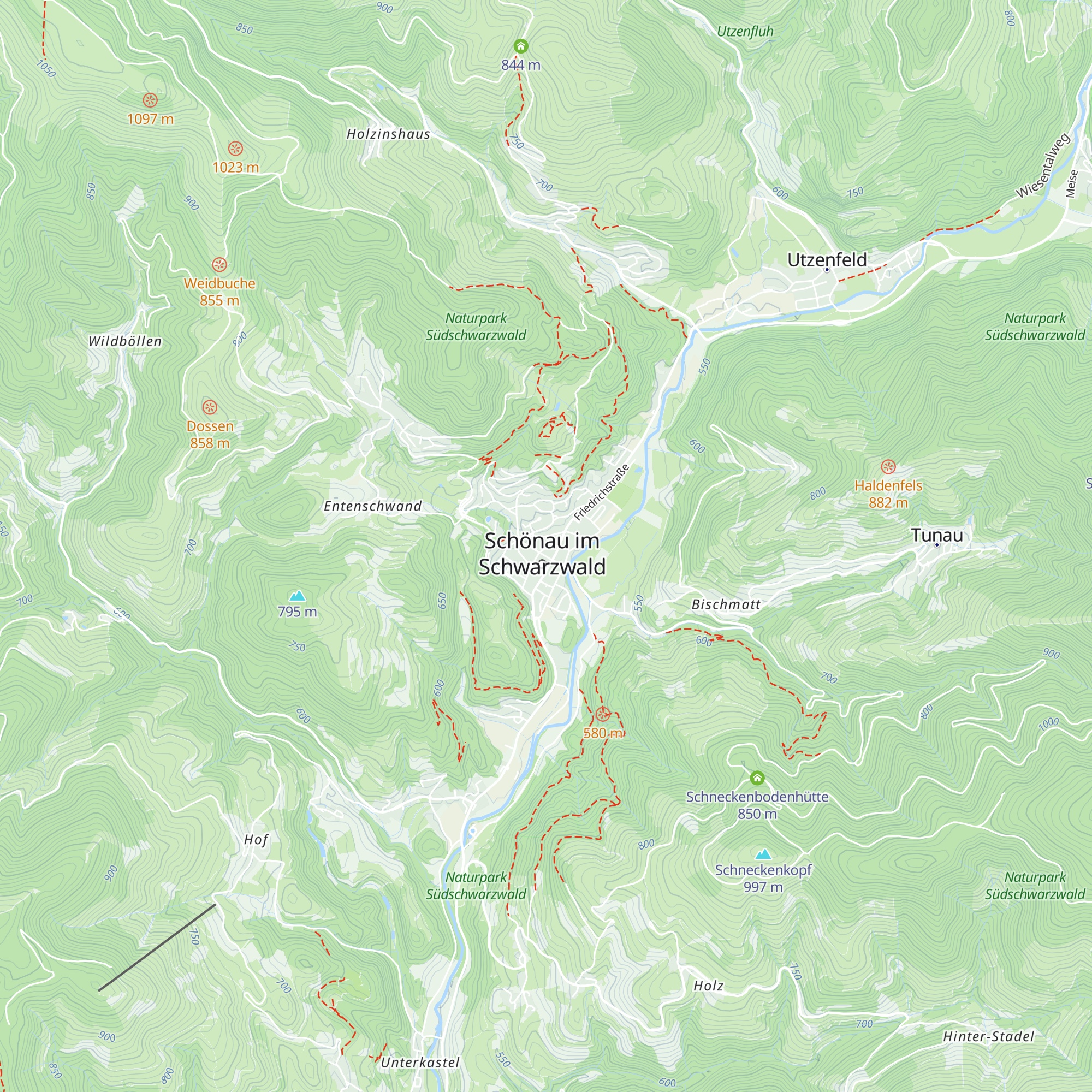 Schwarzwaldregion Belchen Tourist-Information map