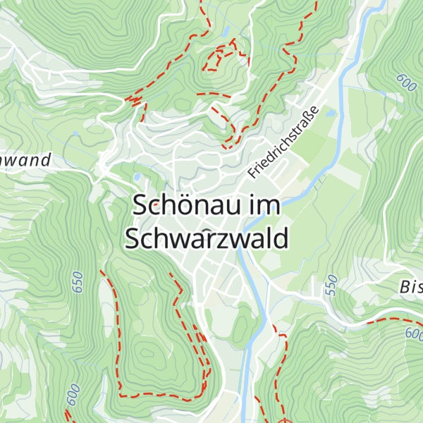 Map of Schwarzwaldregion Belchen Tourist-Information