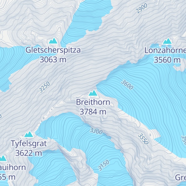 Map of Breithorn