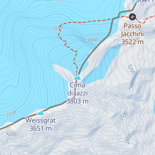 Map of Cima di Jazzi