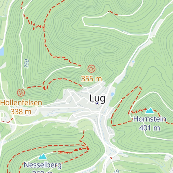 Map of PWV Hütte Lug
