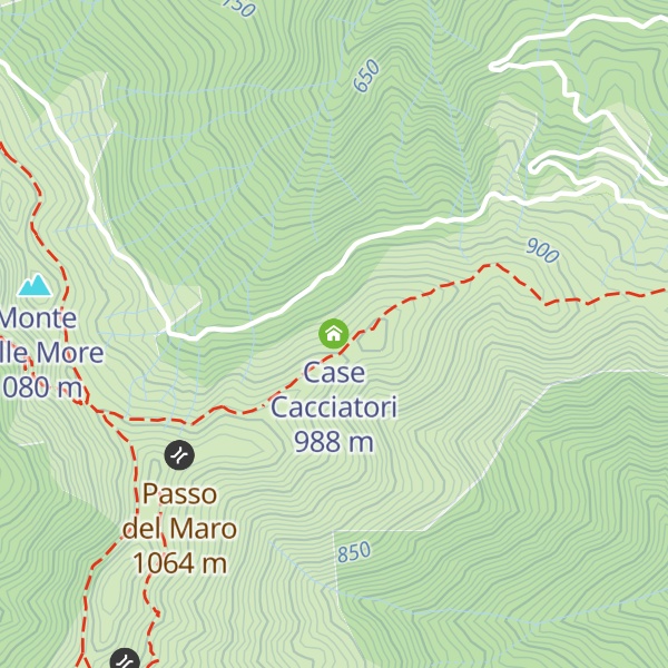 Map of Case Cacciatori