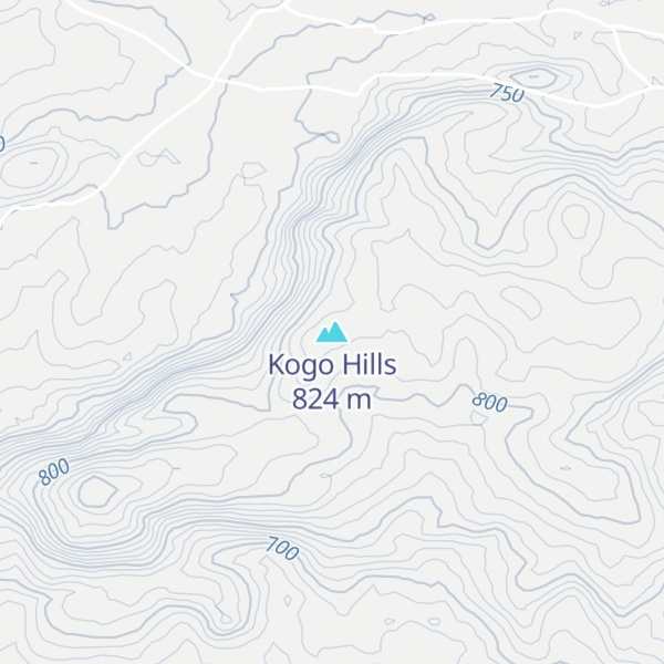 Map of Kogo Hills