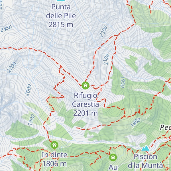 Map of Rifugio Carestia