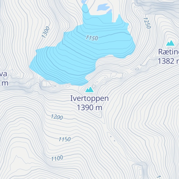 Map of Ivertoppen