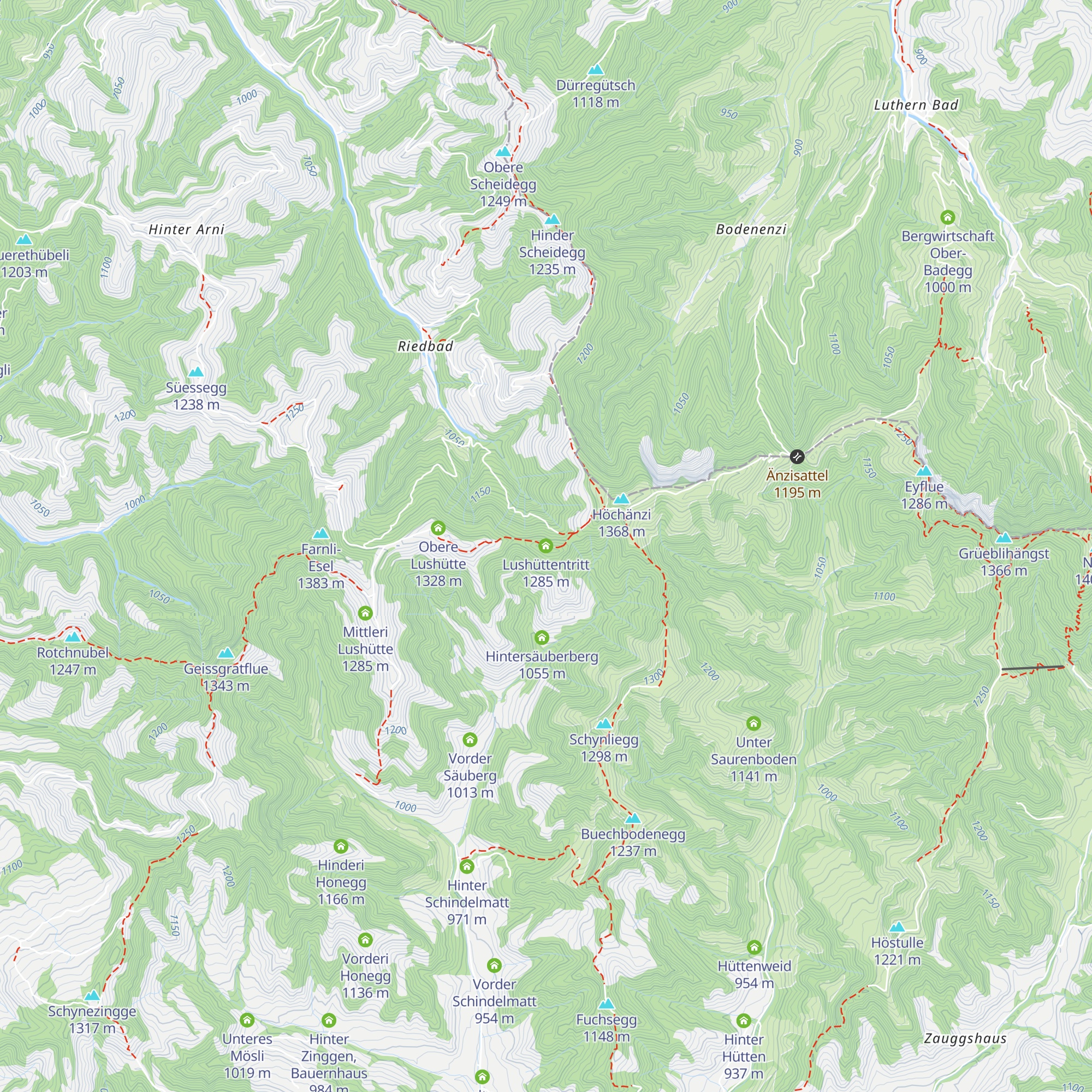 Lushüttentritt map