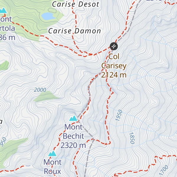 Map of Mont Borrel