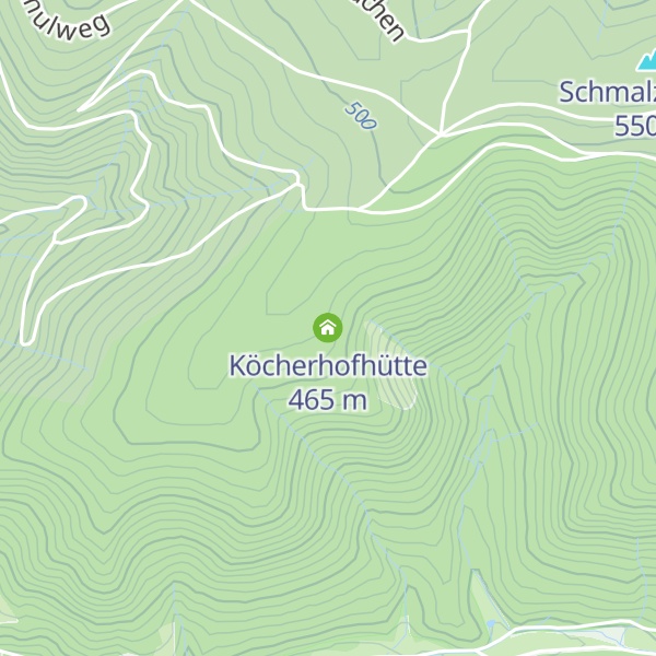 Map of Köcherhofhütte