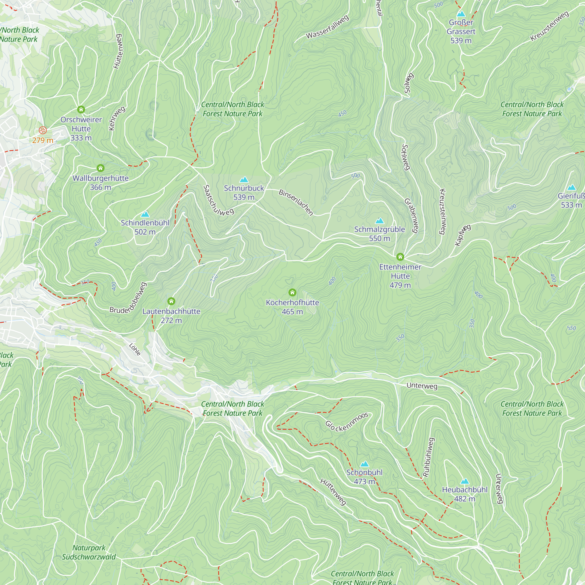 Köcherhofhütte map