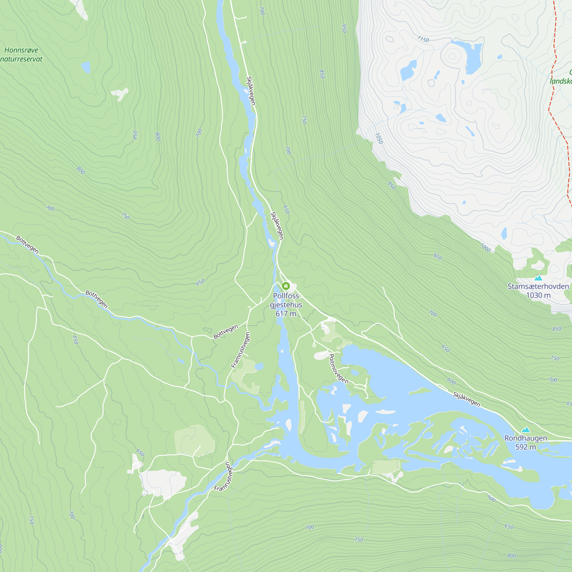 Pollfoss gjestehus map