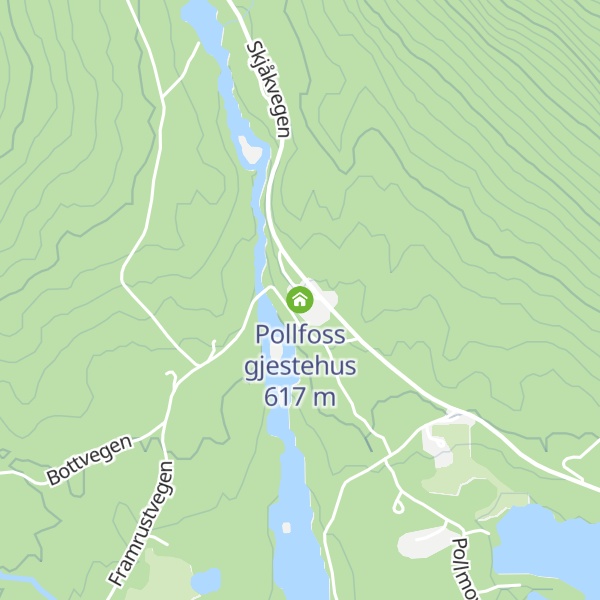 Map of Pollfoss gjestehus