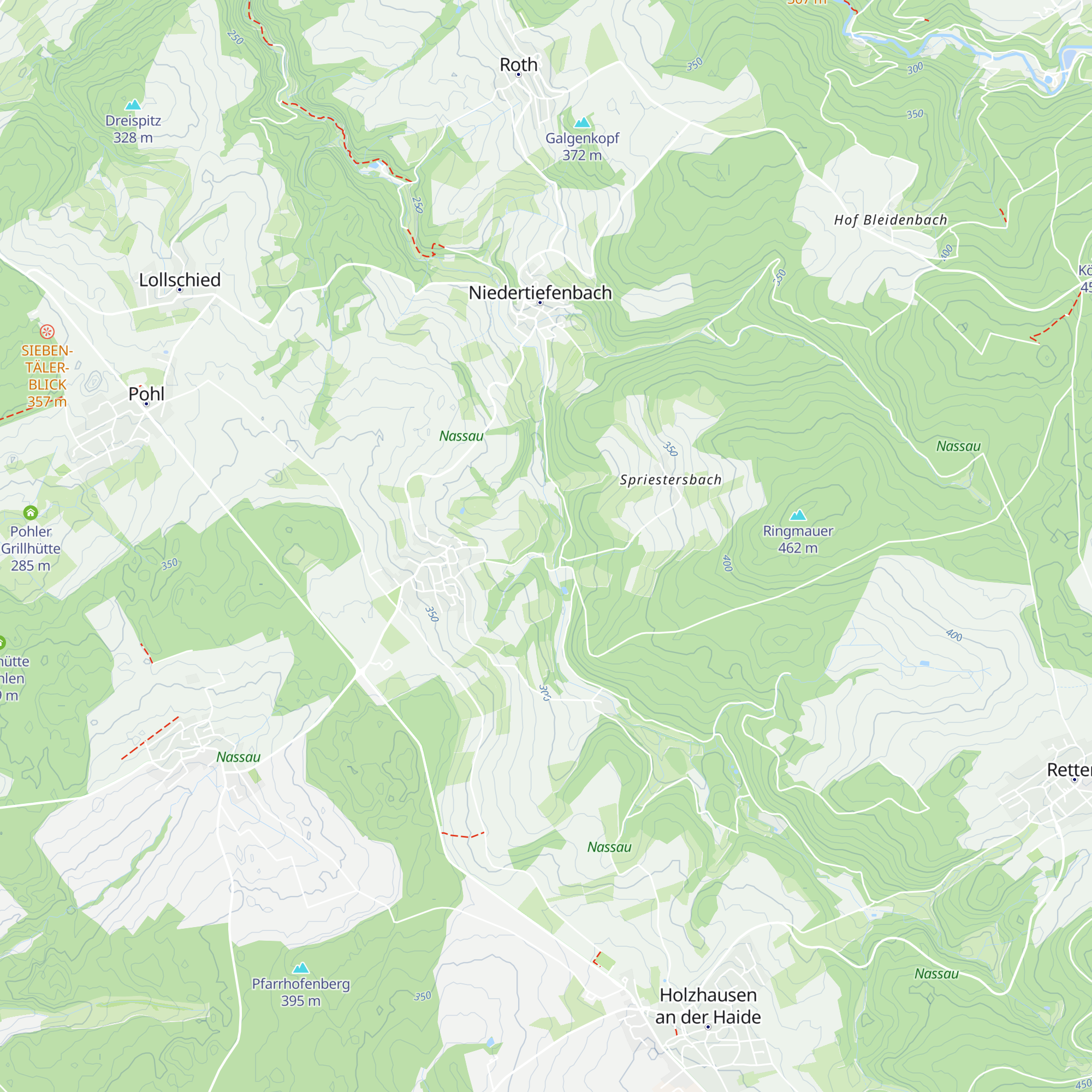 Grillhütte Obertiefenbach map