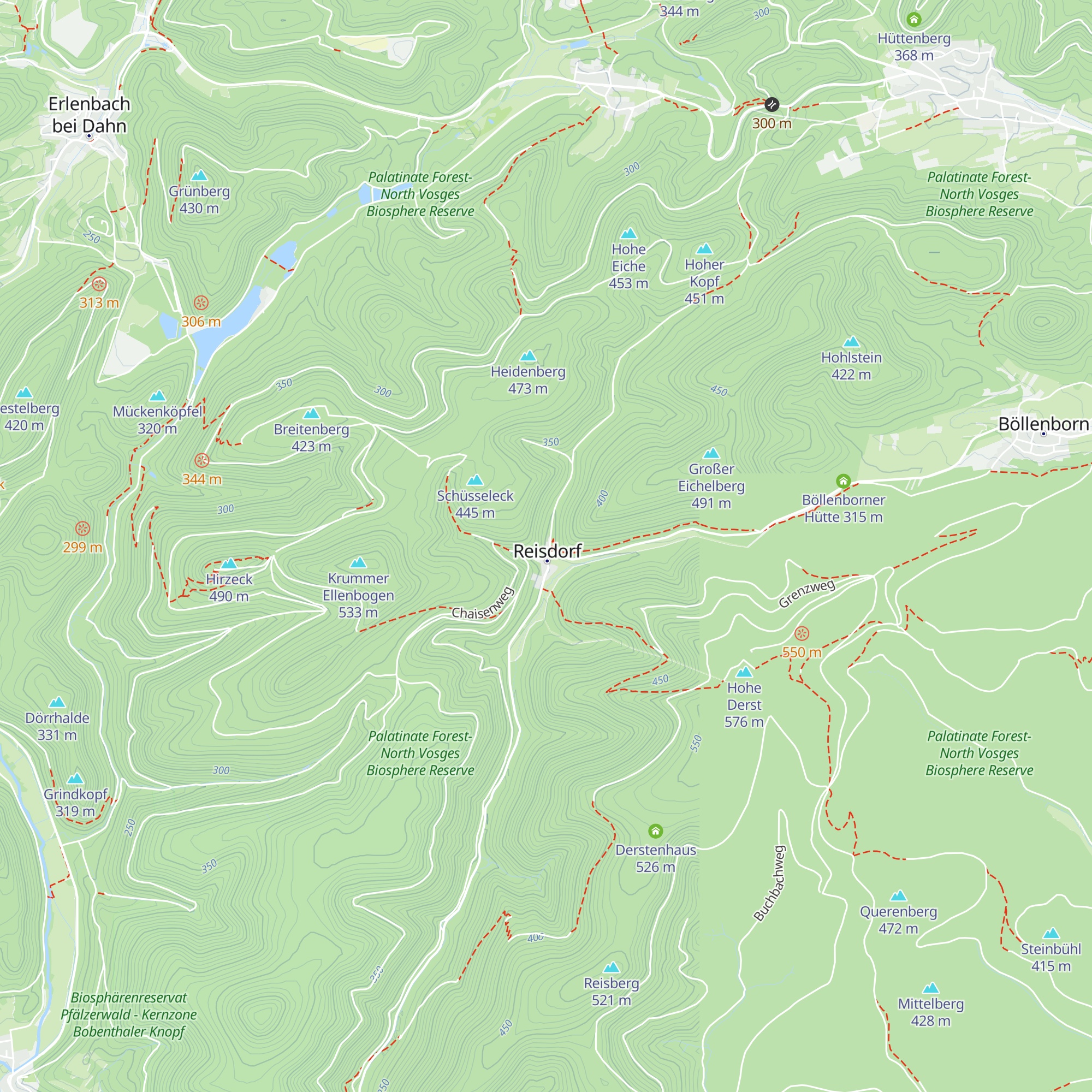 Burkhart Schroeder Hütte map