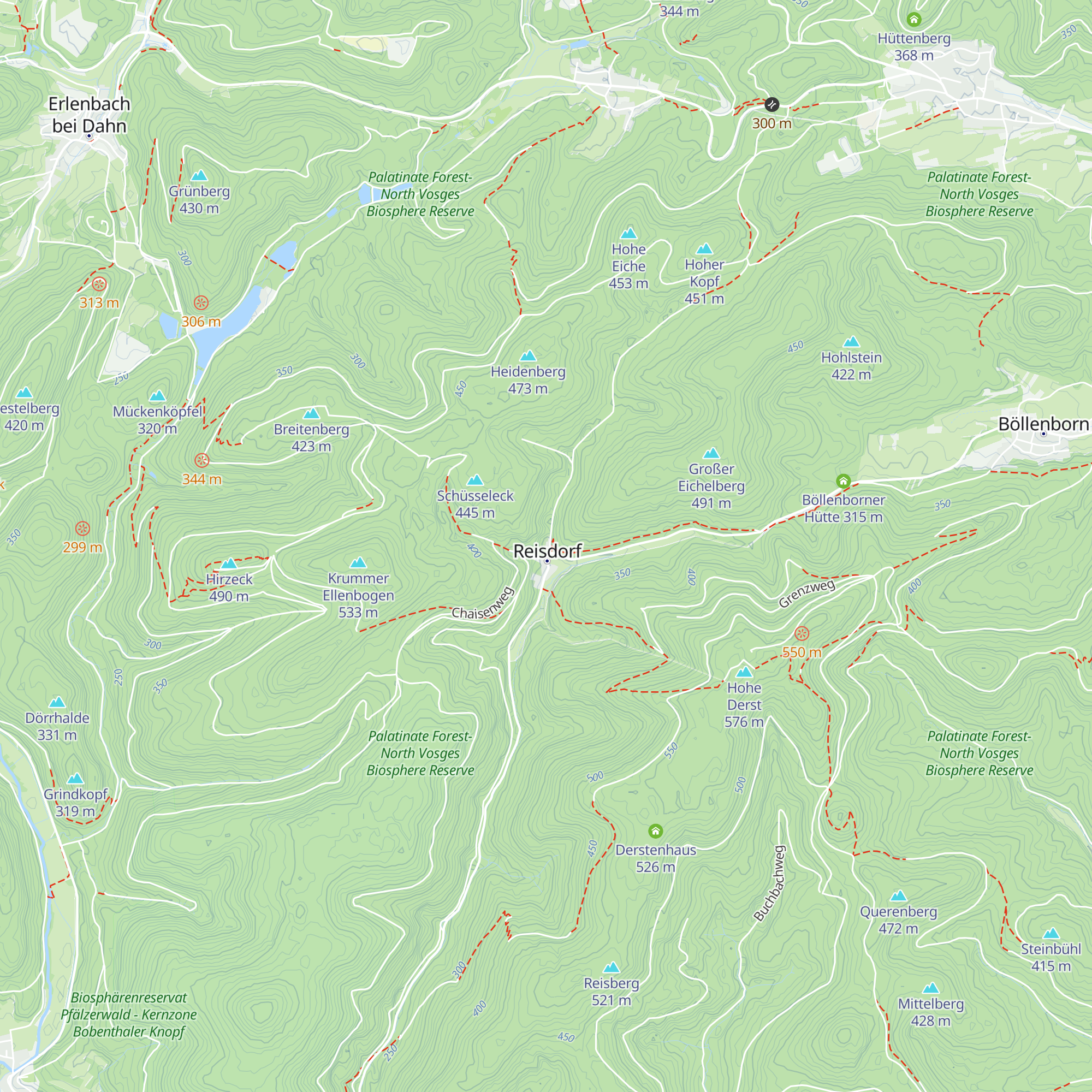 Burkhart Schroeder Hütte map