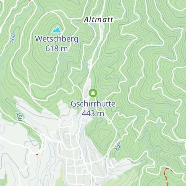 Map of Gschirrhütte