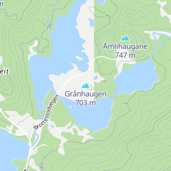 Map of Grånhaugen