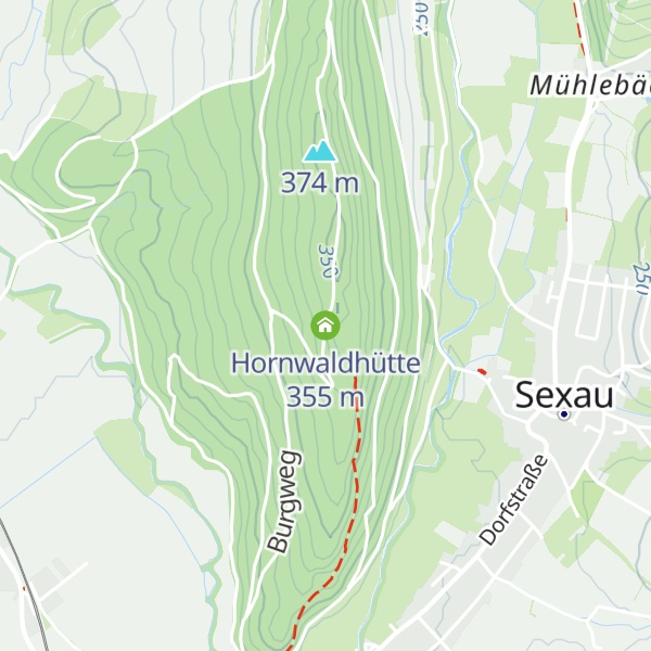 Map of Hornwaldhütte