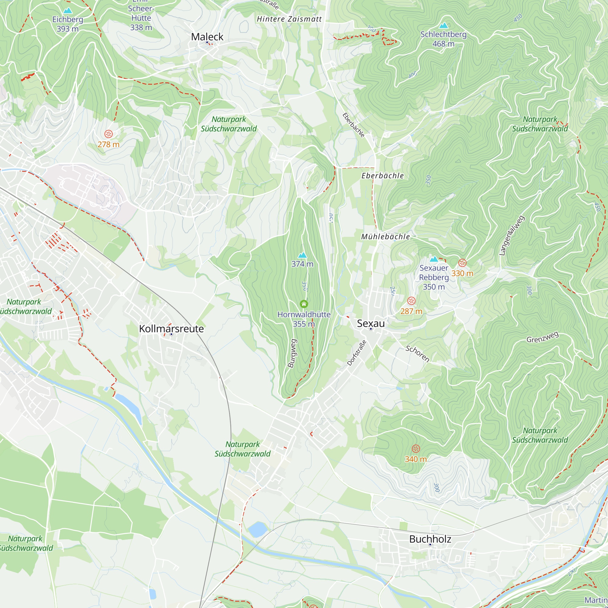 Hornwaldhütte map