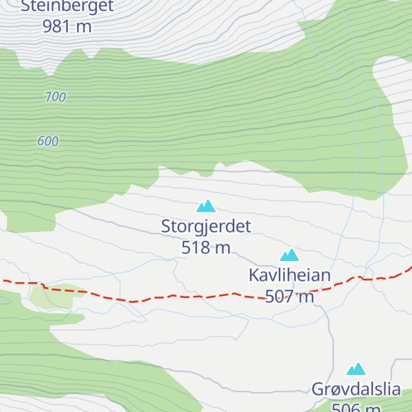 Map of Storgjerdet