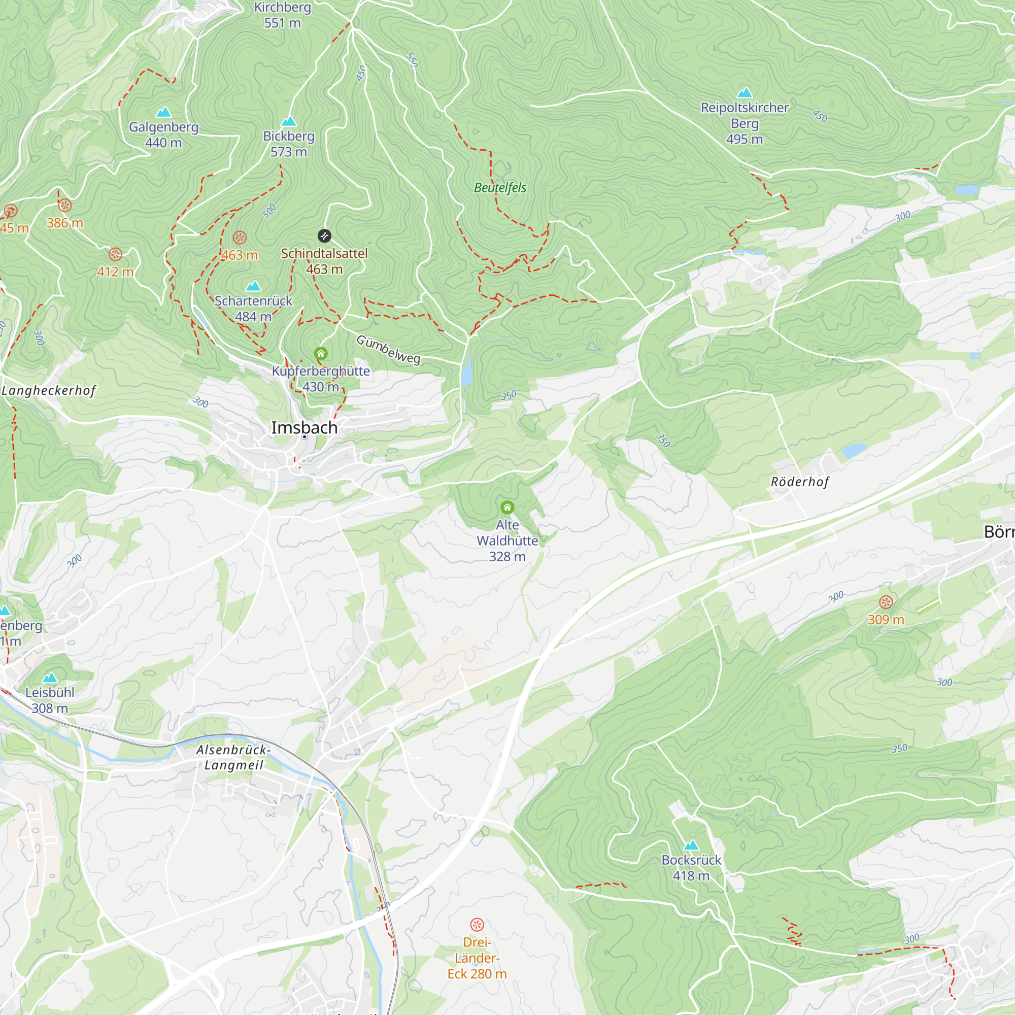 Alte Waldhütte map