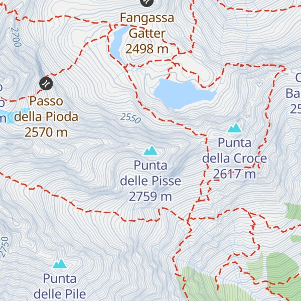 Map of Punta delle Pisse