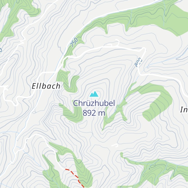 Map of Chrüzhubel