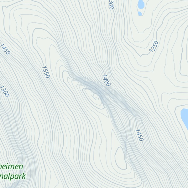 Map of Dønttinden