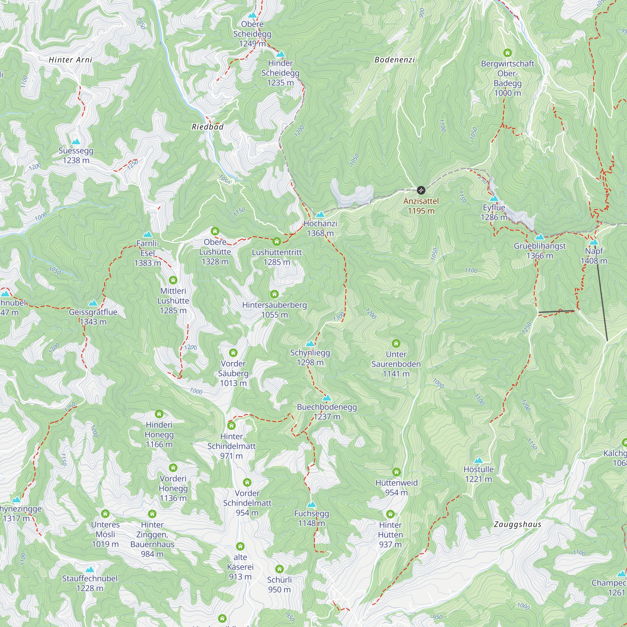 Ober Schynli map