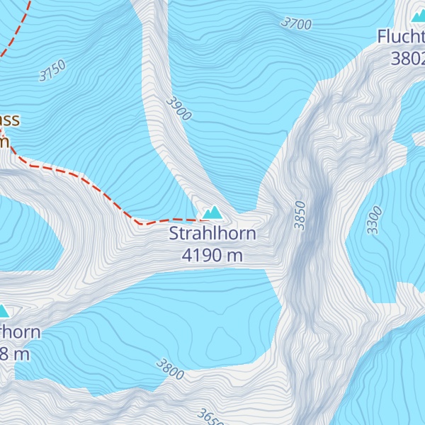 Map of Strahlhorn