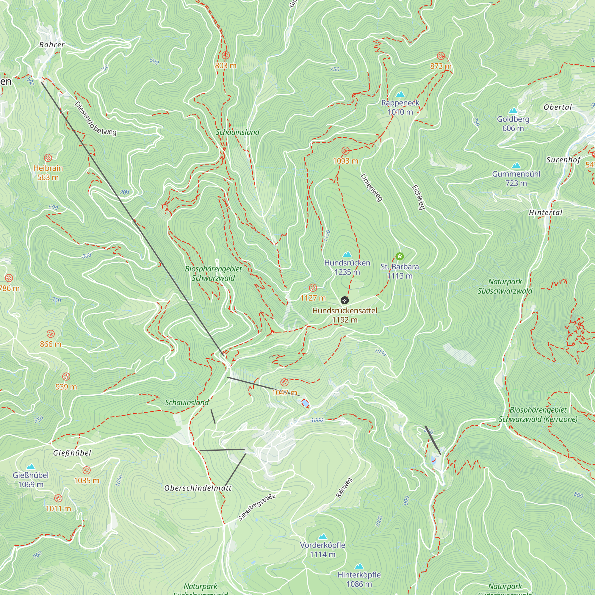 Gäng-Hütte map