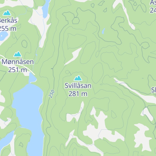 Map of Svillåsan