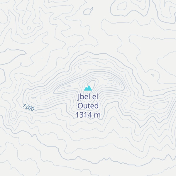 Map of Jbel el Outed