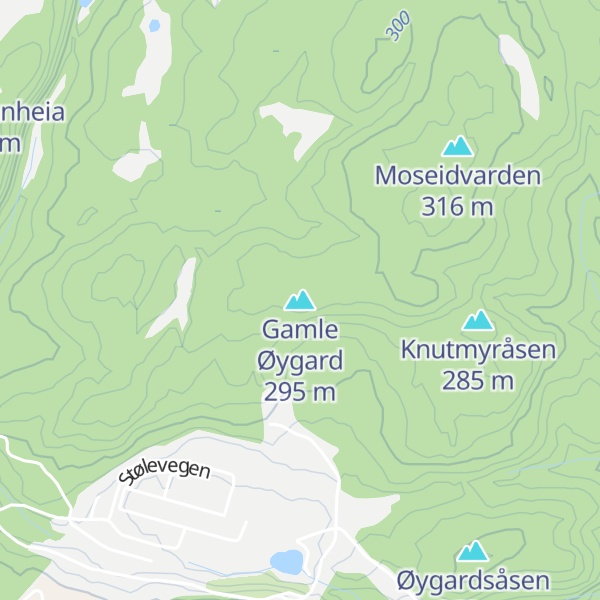 Map of Gamle Øygard