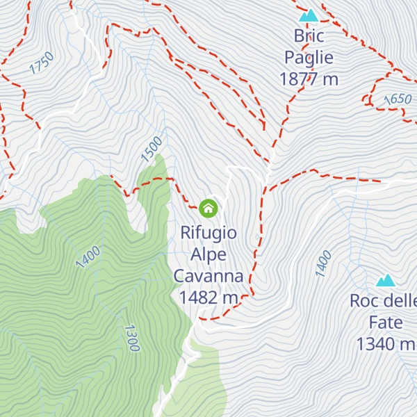 Map of Rifugio Alpe Cavanna