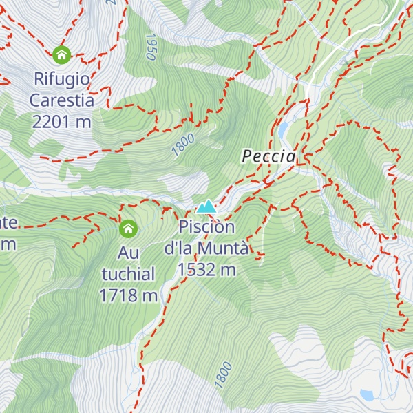 Map of Pisciòn d'la Muntà