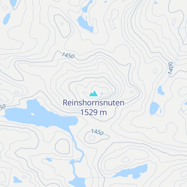 Map of Reinshornsnuten