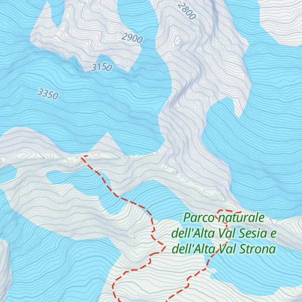 Map of Punta Tre Amici