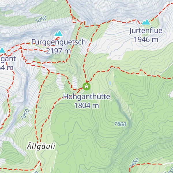 Map of Hohganthütte