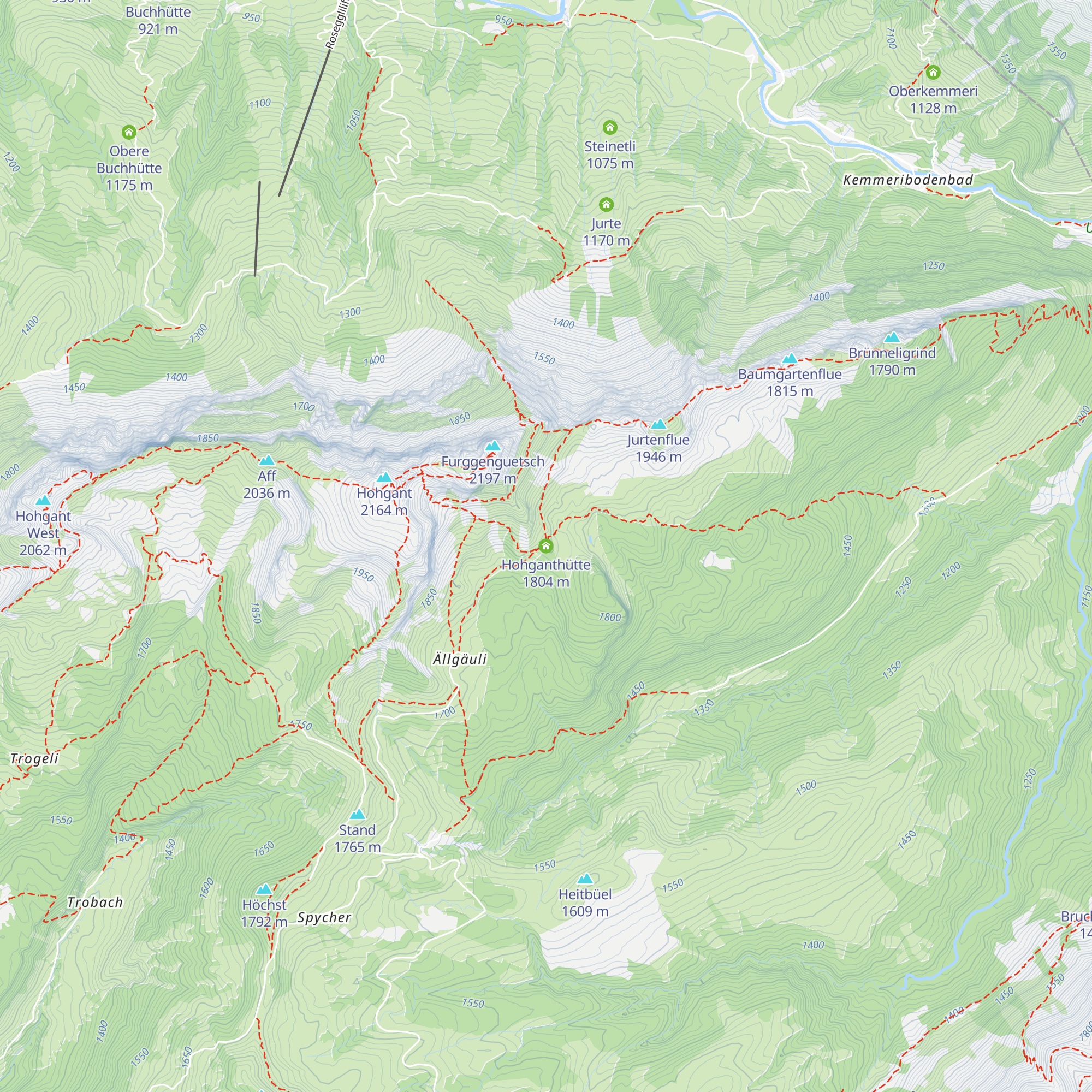 Hohganthütte map