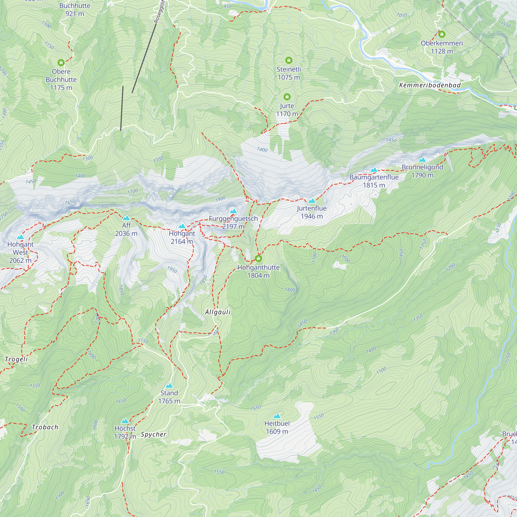 Hohganthütte map