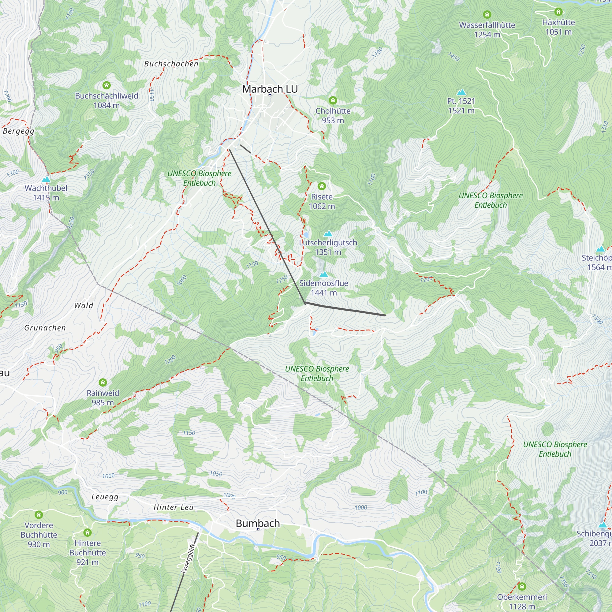 Bergrestaurant Marbachegg map