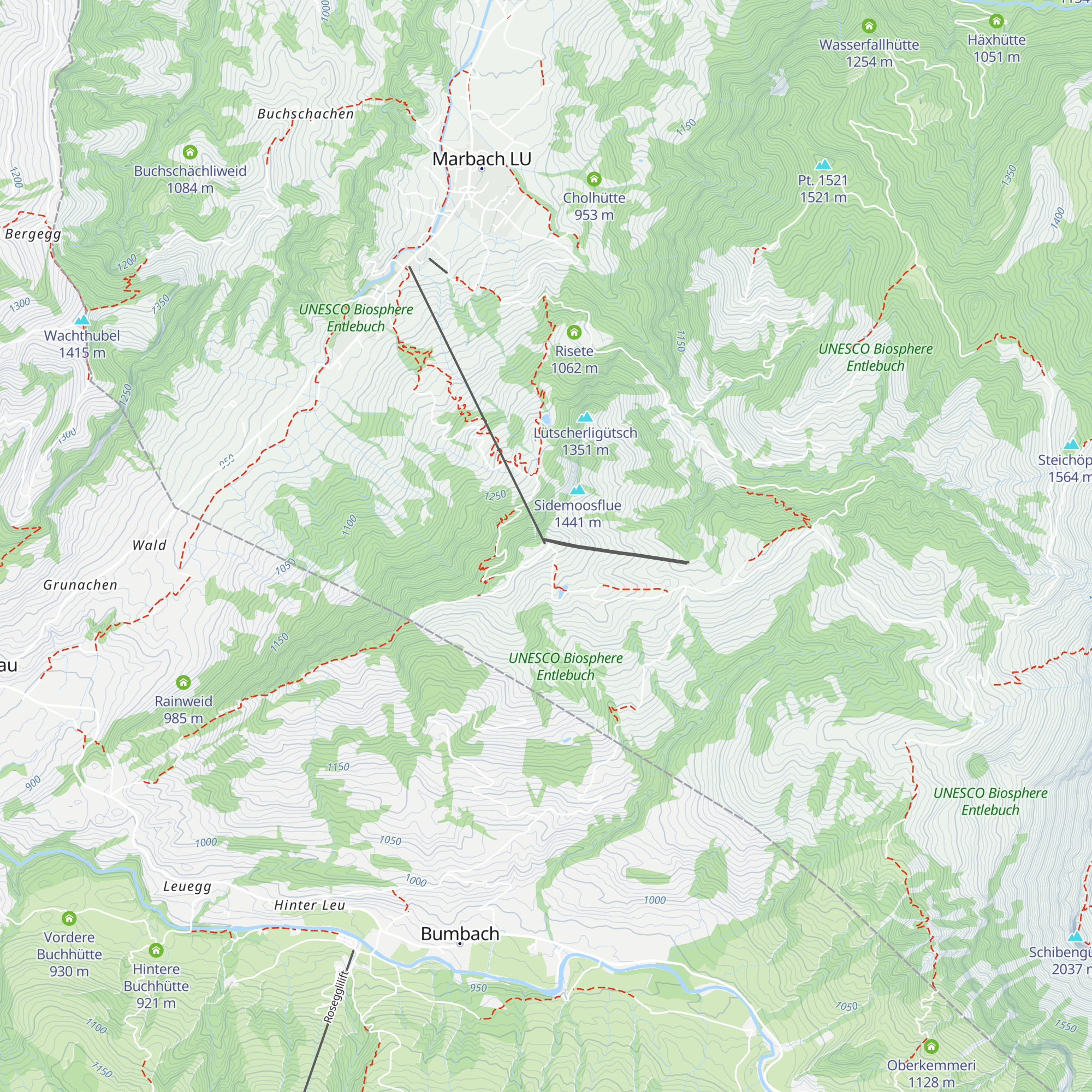 Bergrestaurant Marbachegg map