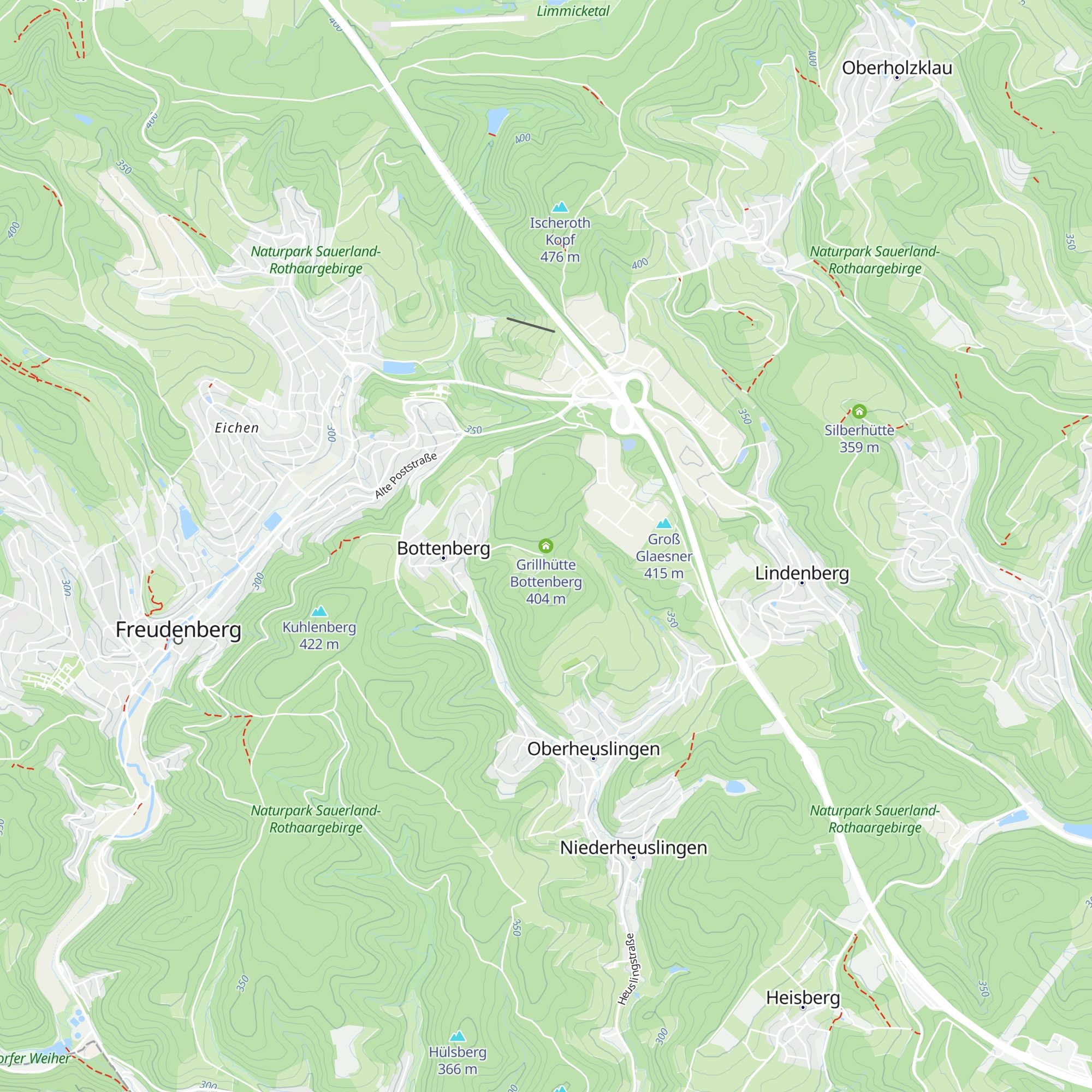 Grillhütte Bottenberg map