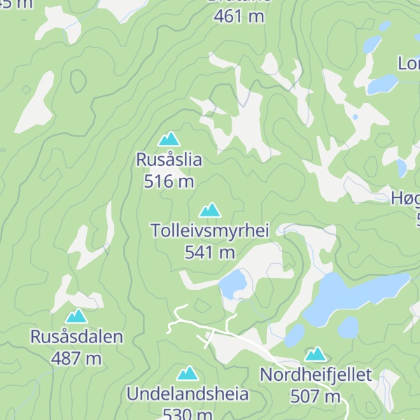 Map of Tolleivsmyrhei