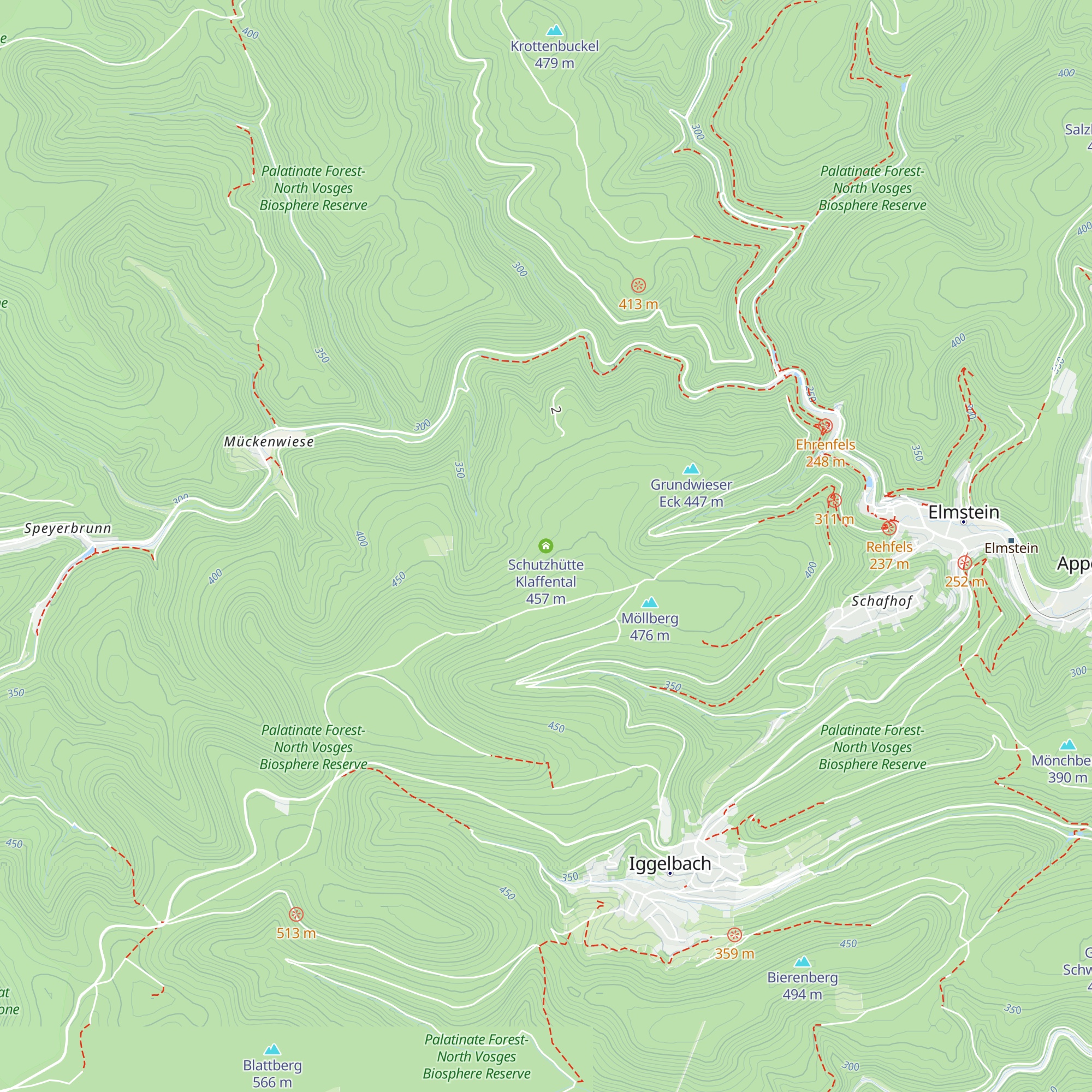 Schutzhütte Klaffental map